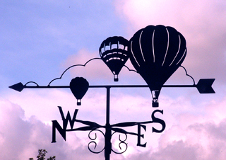 Hot Air Balloons weather vane